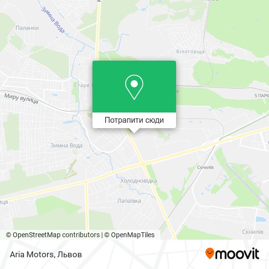 Карта Aria Motors
