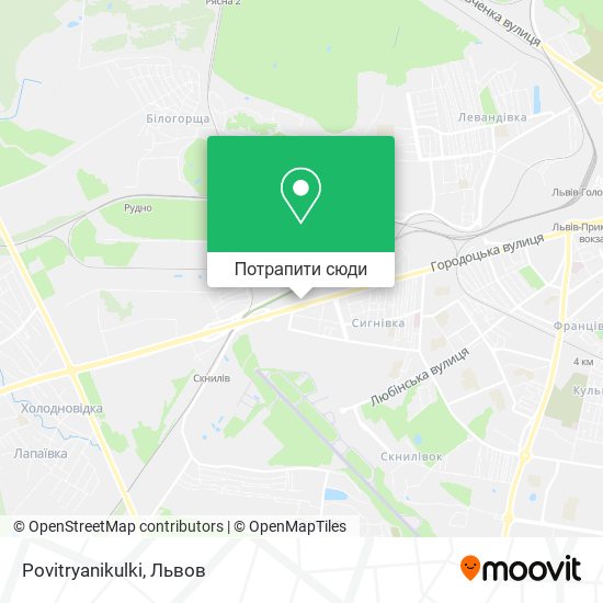 Карта Povitryanikulki