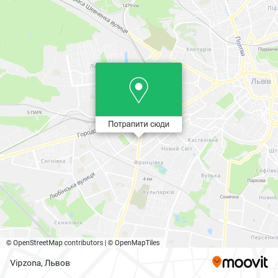 Карта Vipzona