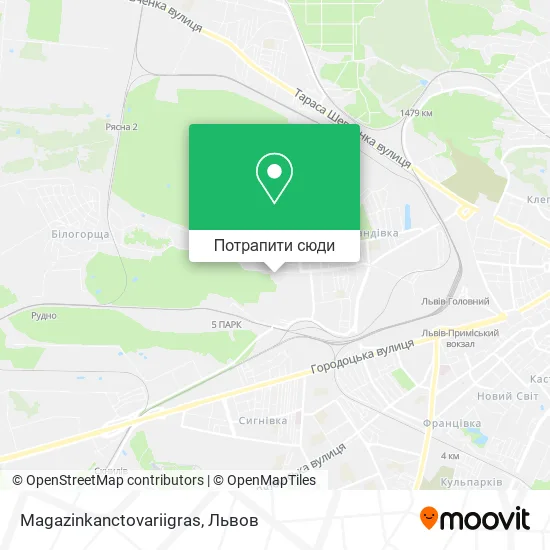 Карта Magazinkanctovariigras