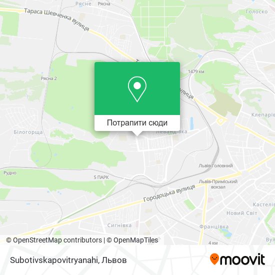 Карта Subotivskapovitryanahi