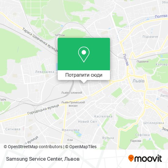 Карта Samsung Service Center