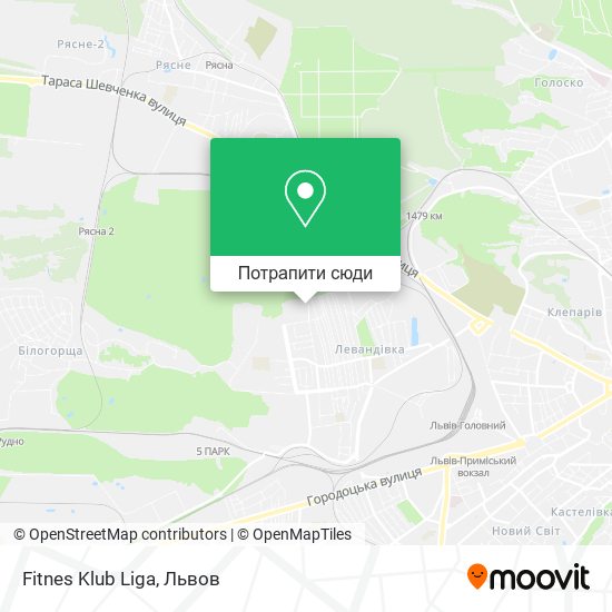 Карта Fitnes Klub Liga
