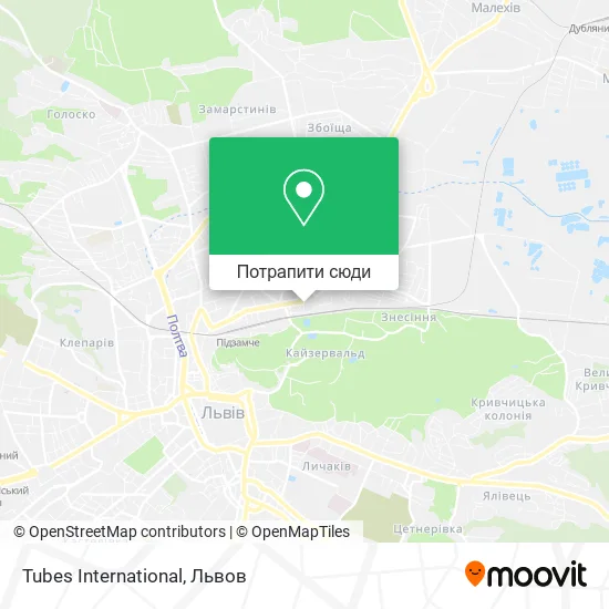 Карта Tubes International