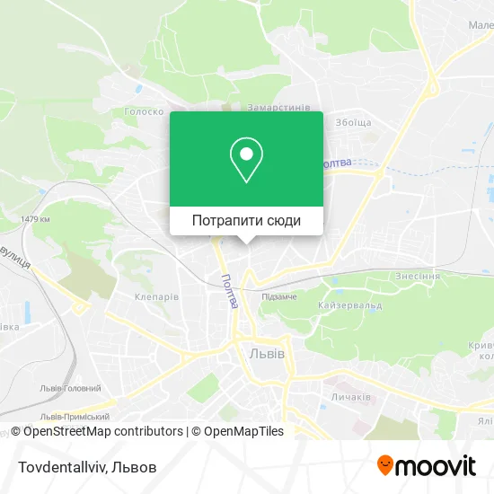 Карта Tovdentallviv