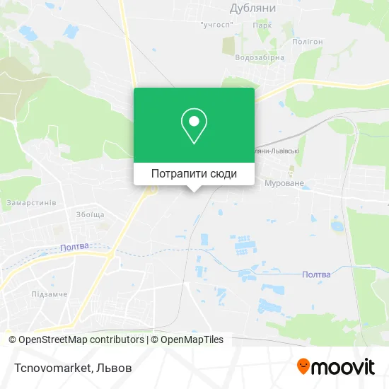 Карта Tcnovomarket