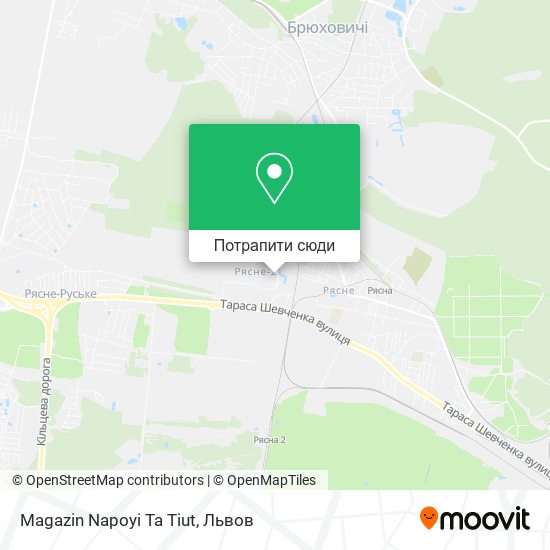 Карта Magazin Napoyi Ta Tiut