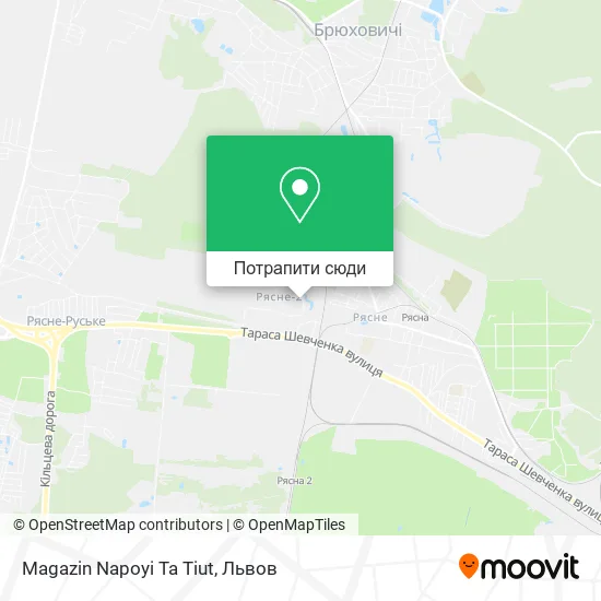Карта Magazin Napoyi Ta Tiut