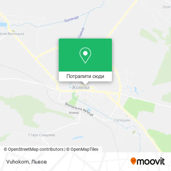 Карта Vuhokom