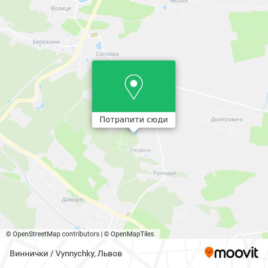 Карта Виннички / Vynnychky