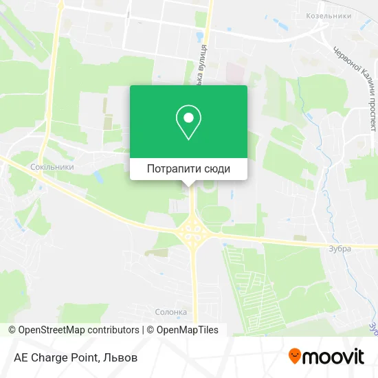 Карта AE Charge Point