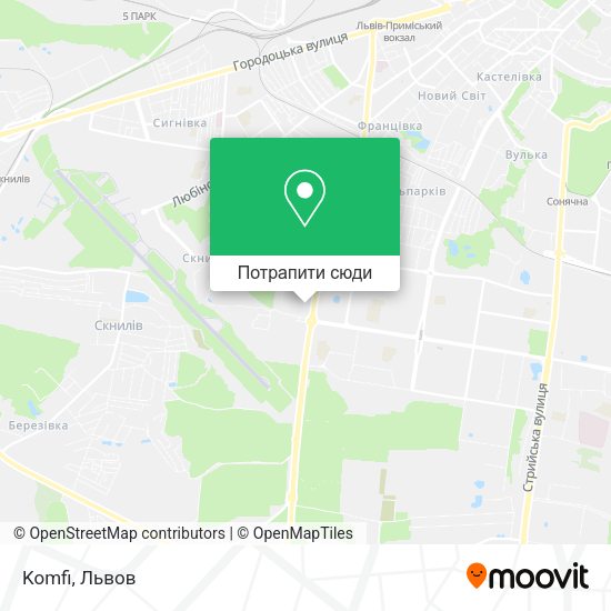 Карта Komfi