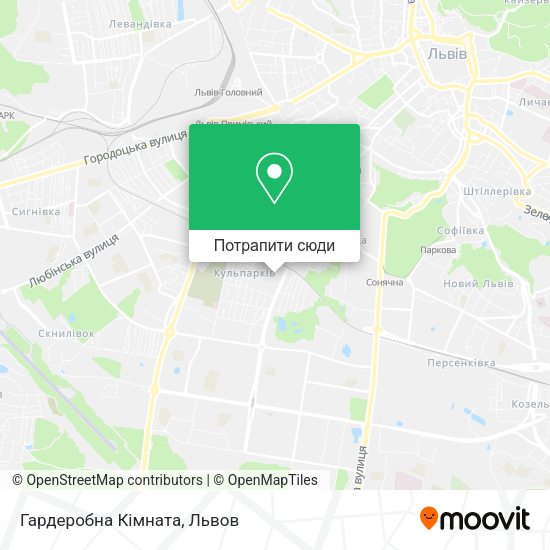 Карта Гардеробна Кімната