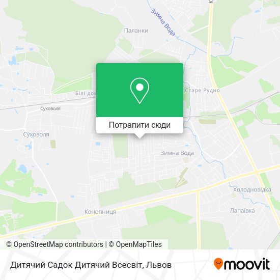 Карта Дитячий Садок Дитячий Всесвіт