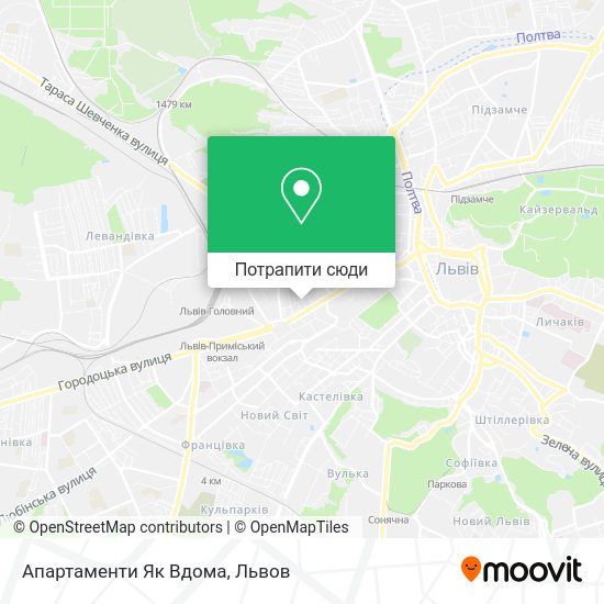 Карта Апартаменти Як Вдома