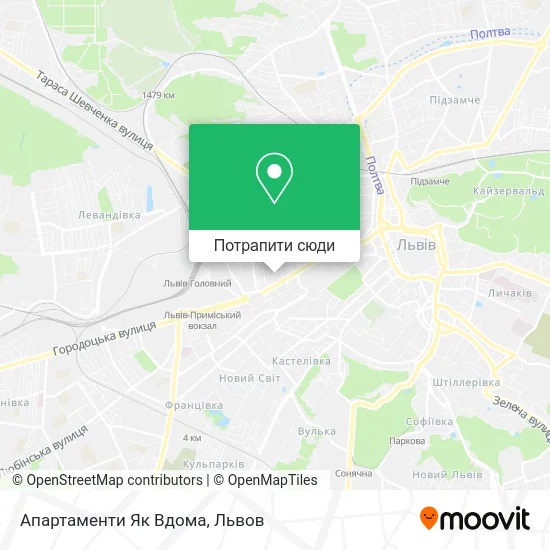 Карта Апартаменти Як Вдома