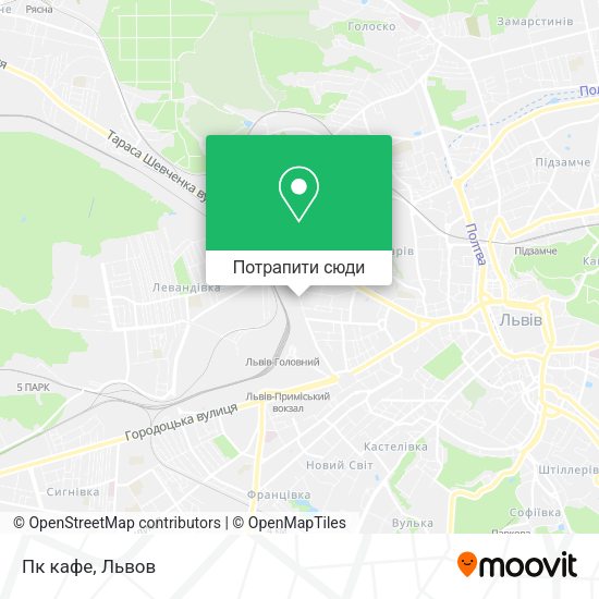 Карта Пк кафе