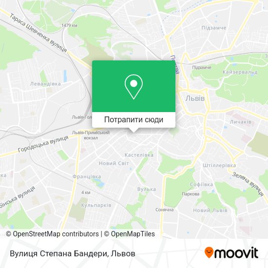 Карта Вулиця Степана Бандери