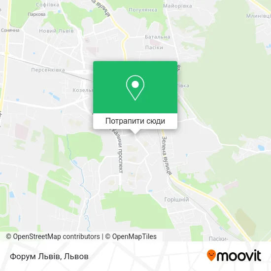 Карта Форум Львів