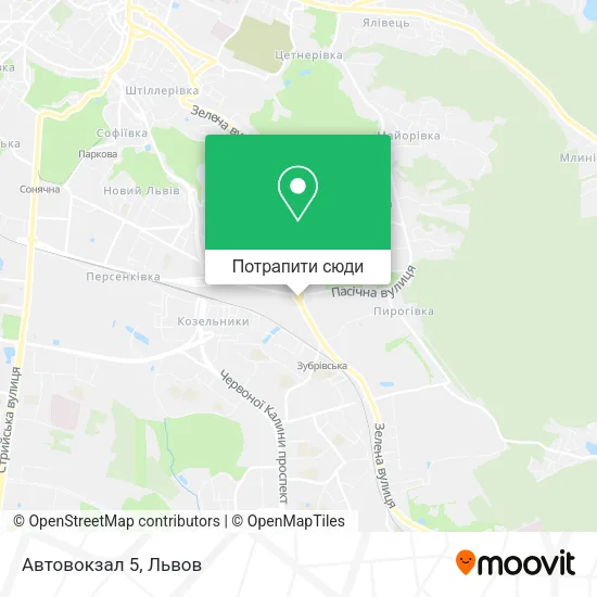 Карта Автовокзал 5