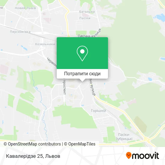 Карта Кавалерідзе 25