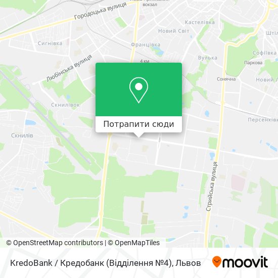 Карта KredoBank / Кредобанк (Відділення №4)