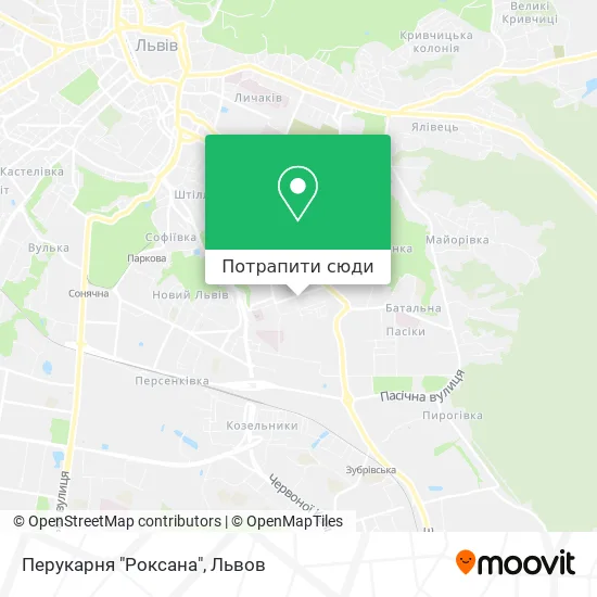 Карта Перукарня "Роксана"