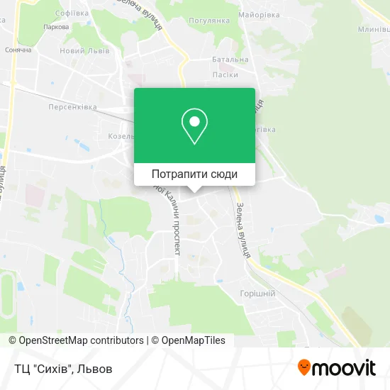 Карта ТЦ "Сихiв"