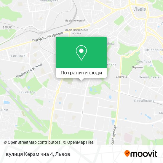 Карта вулиця Керамічна 4