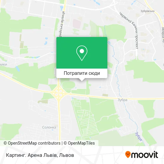 Карта Картинг. Арена Львів