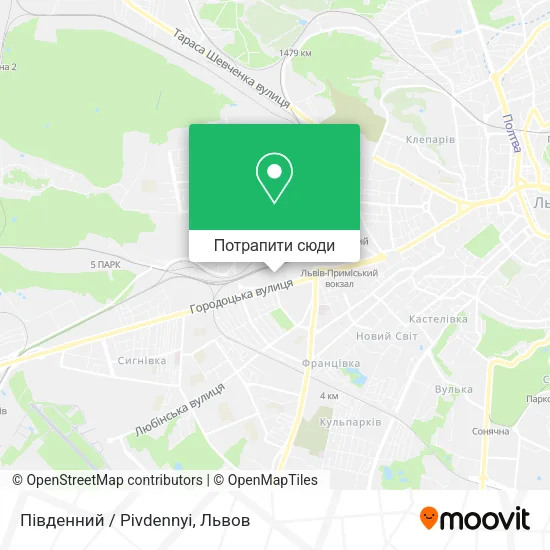 Карта Південний / Pivdennyi