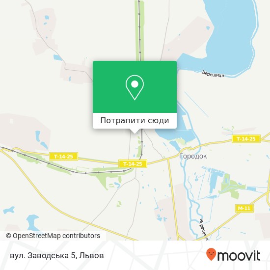 Карта вул. Заводська 5