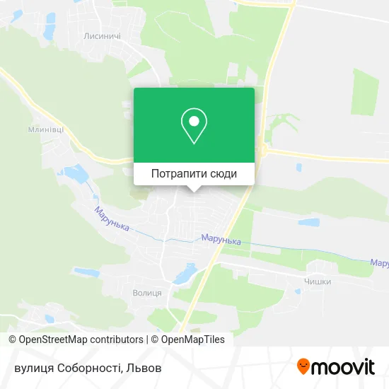 Карта вулиця Соборності