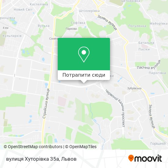 Карта вулиця Хуторівка 35а