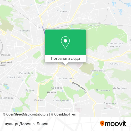 Карта вулиця Дороша