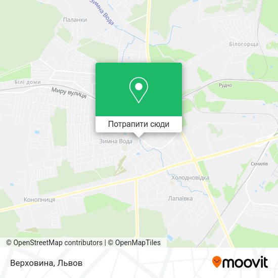 Карта Верховина