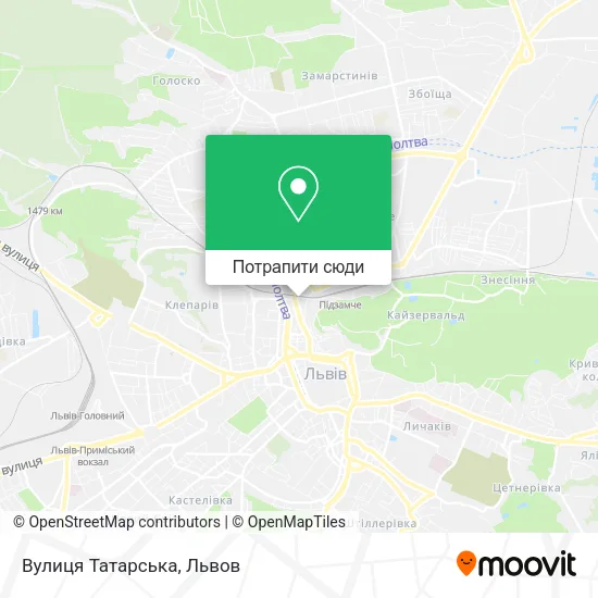 Карта Вулиця Татарська