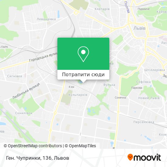 Карта Ген. Чупринки, 136
