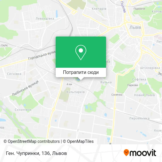 Карта Ген. Чупринки, 136