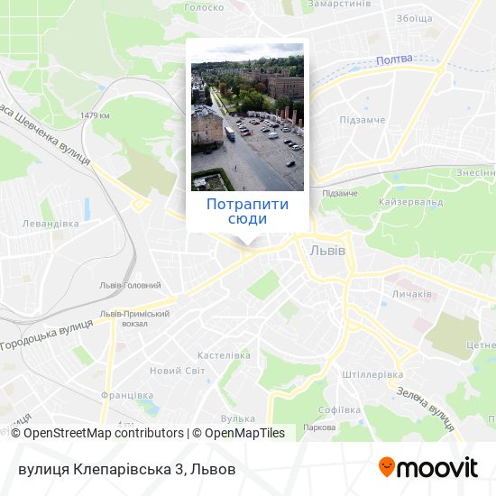 Карта вулиця Клепарівська 3