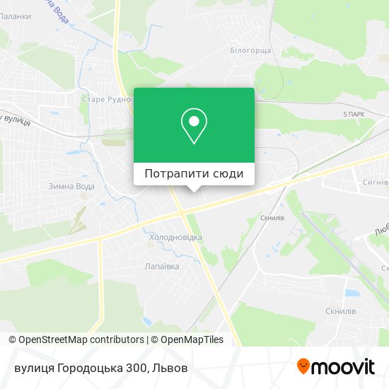 Карта вулиця Городоцька 300