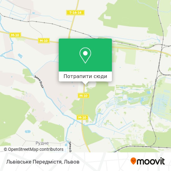 Карта Львівське Передмістя