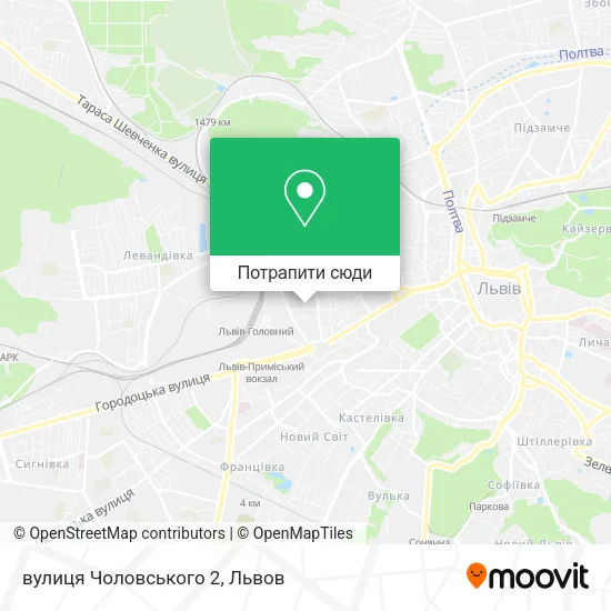 Карта вулиця Чоловського 2