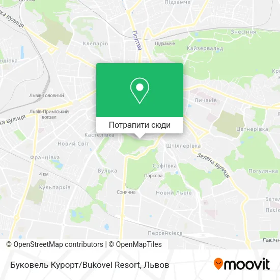Карта Буковель Курорт/Bukovel Resort