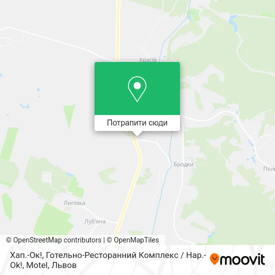 Карта Хап.-Ок!, Готельно-Ресторанний Комплекс / Hap.-Ok!, Motel