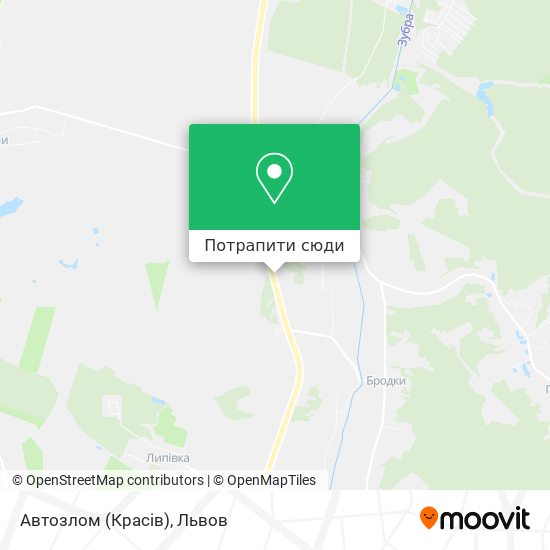 Карта Автозлом (Красів)