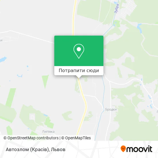 Карта Автозлом (Красів)