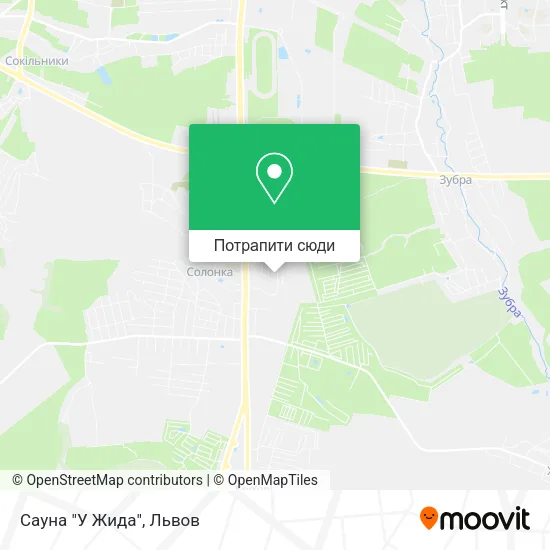 Карта Сауна "У Жида"
