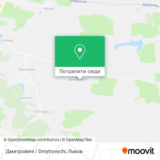 Карта Дмитровичі / Dmytrovychi