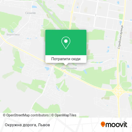 Карта Окружна дорога